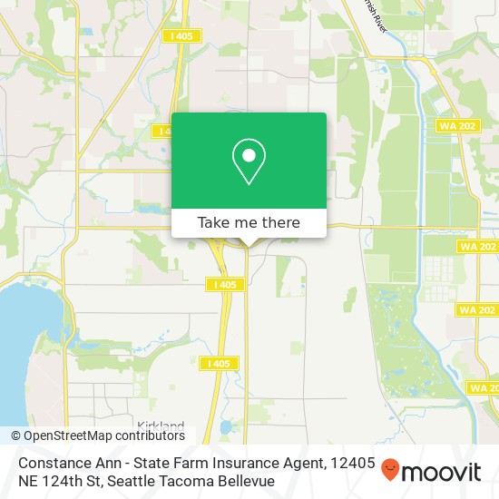 Mapa de Constance Ann - State Farm Insurance Agent, 12405 NE 124th St
