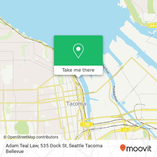 Adam Teal Law, 535 Dock St map