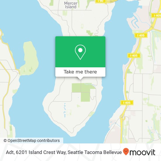 Mapa de Adt, 6201 Island Crest Way