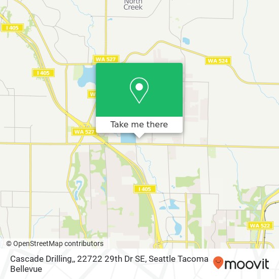 Mapa de Cascade Drilling,, 22722 29th Dr SE