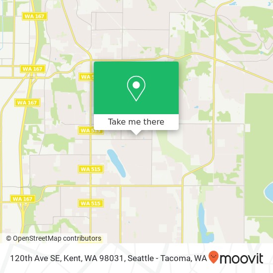 Mapa de 120th Ave SE, Kent, WA 98031