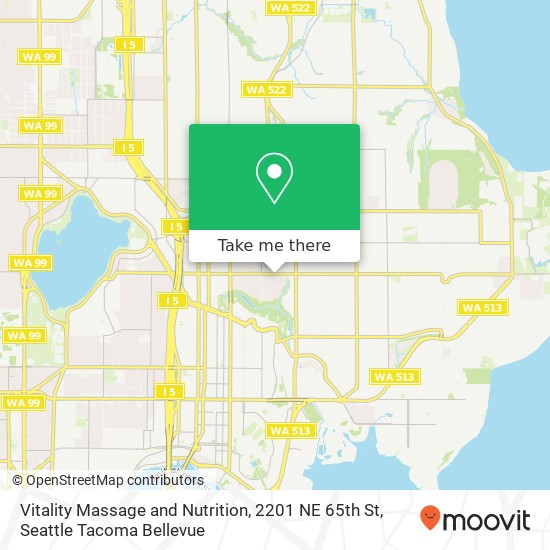 Mapa de Vitality Massage and Nutrition, 2201 NE 65th St