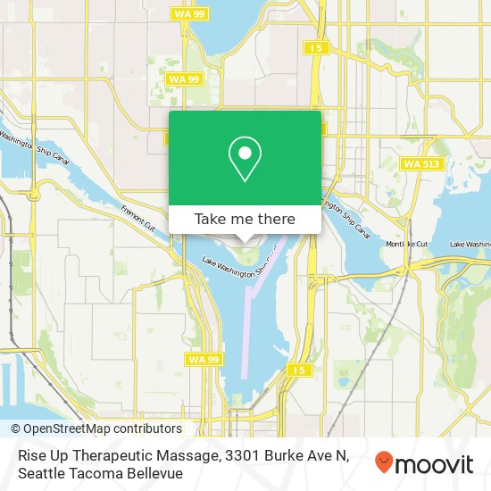 Mapa de Rise Up Therapeutic Massage, 3301 Burke Ave N