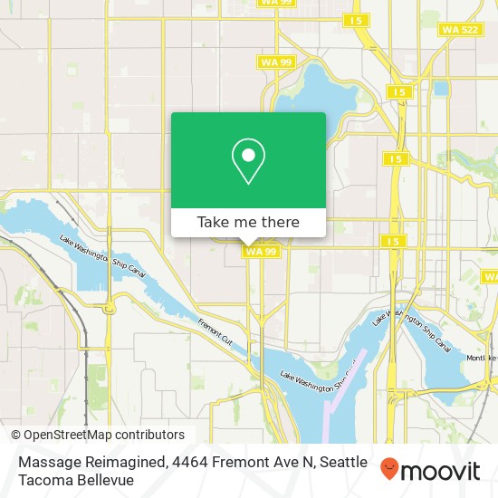 Massage Reimagined, 4464 Fremont Ave N map