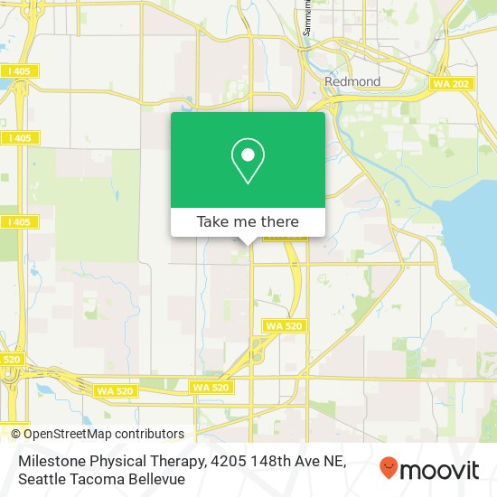 Milestone Physical Therapy, 4205 148th Ave NE map