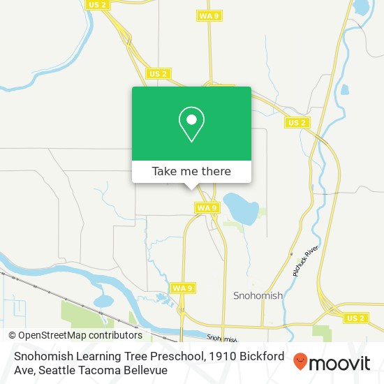 Mapa de Snohomish Learning Tree Preschool, 1910 Bickford Ave