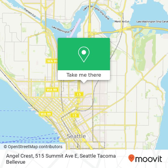 Mapa de Angel Crest, 515 Summit Ave E