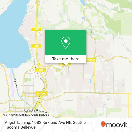 Mapa de Angel Tanning, 1082 Kirkland Ave NE