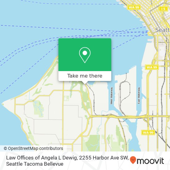 Law Offices of Angela L Dewig, 2255 Harbor Ave SW map