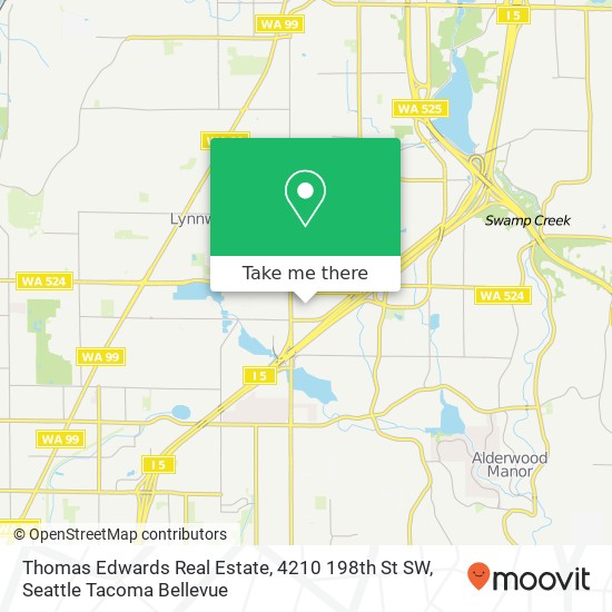 Mapa de Thomas Edwards Real Estate, 4210 198th St SW