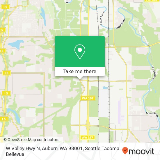 Mapa de W Valley Hwy N, Auburn, WA 98001