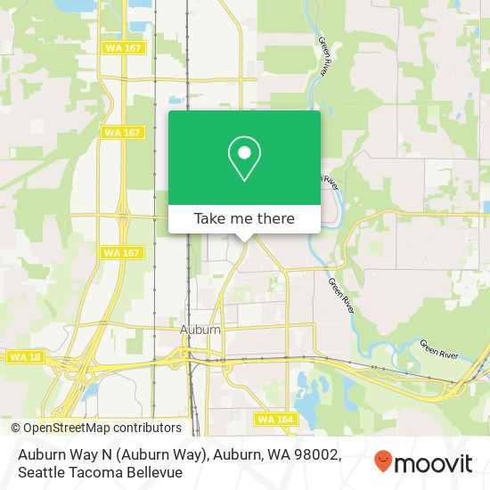 Mapa de Auburn Way N (Auburn Way), Auburn, WA 98002
