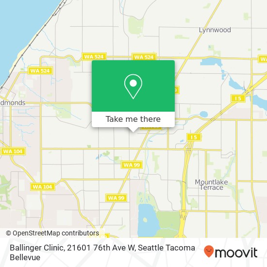 Ballinger Clinic, 21601 76th Ave W map