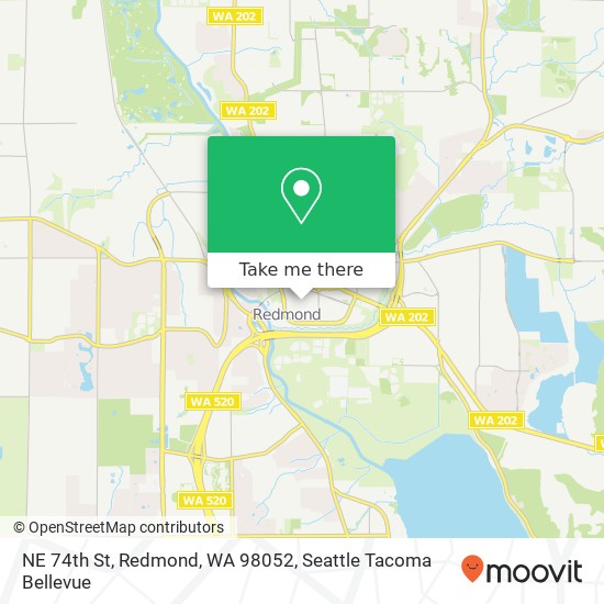 NE 74th St, Redmond, WA 98052 map