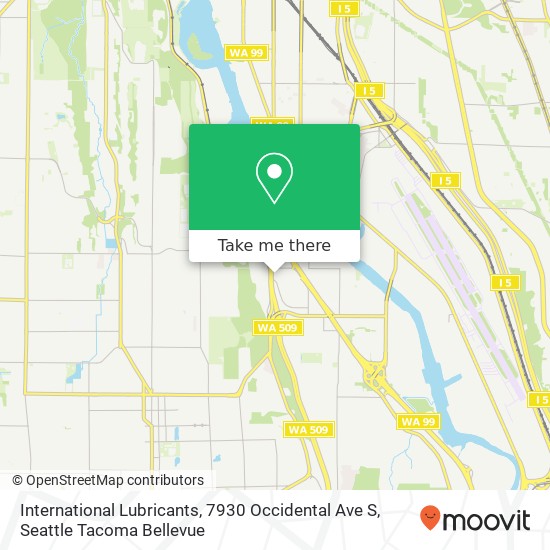 Mapa de International Lubricants, 7930 Occidental Ave S