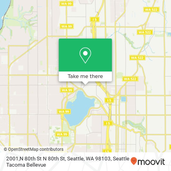 Mapa de 2001,N 80th St N 80th St, Seattle, WA 98103