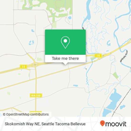 Mapa de Skokomish Way NE, Olympia, WA 98516