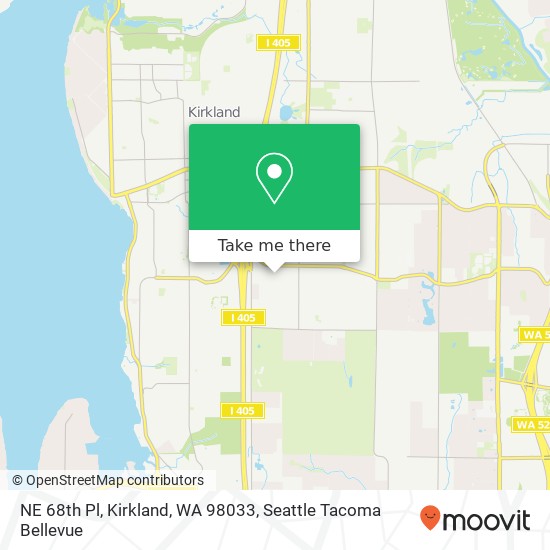 Mapa de NE 68th Pl, Kirkland, WA 98033