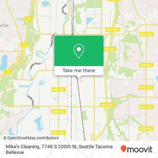 Mapa de Mike's Cleaning, 7748 S 200th St