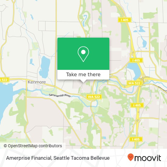 Mapa de Amerprise Financial, 9212 NE 178th St