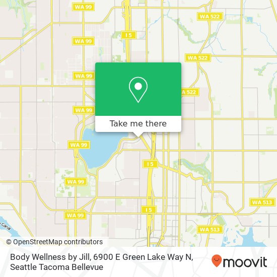 Body Wellness by Jill, 6900 E Green Lake Way N map