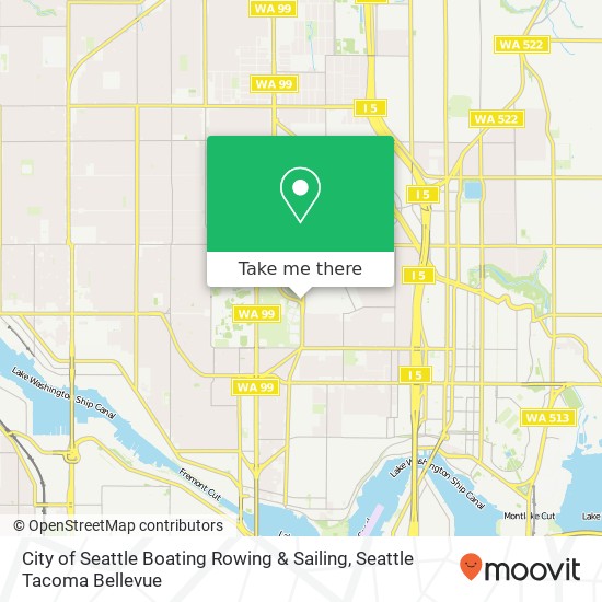 City of Seattle Boating Rowing & Sailing map
