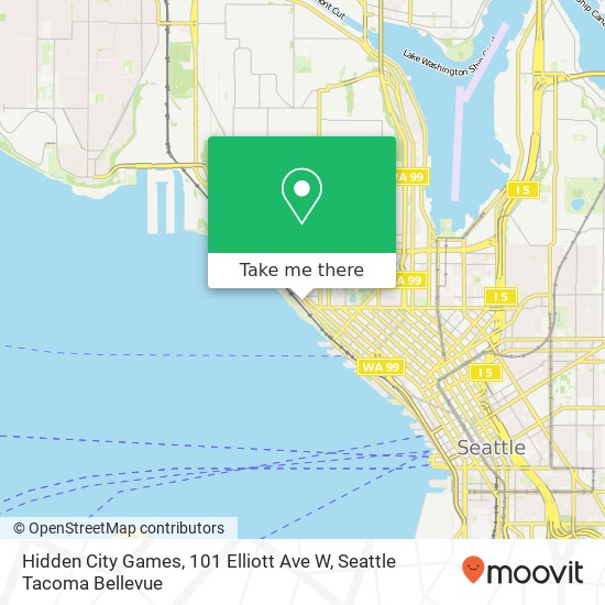 Hidden City Games, 101 Elliott Ave W map