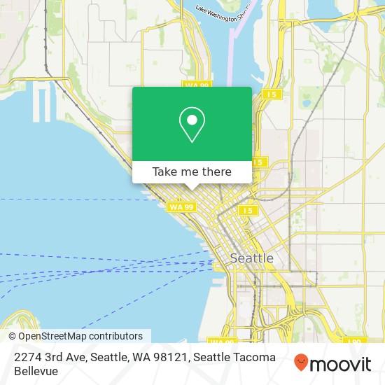 Mapa de 2274 3rd Ave, Seattle, WA 98121