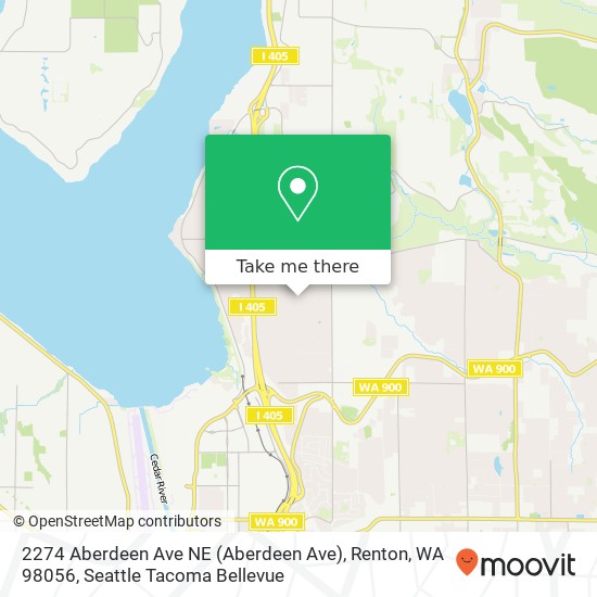 Mapa de 2274 Aberdeen Ave NE (Aberdeen Ave), Renton, WA 98056