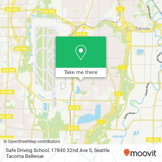 Mapa de Safe Driving School, 17840 32nd Ave S