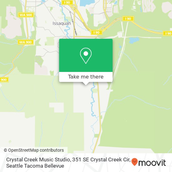 Mapa de Crystal Creek Music Studio, 351 SE Crystal Creek Cir