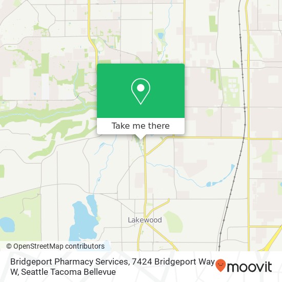 Bridgeport Pharmacy Services, 7424 Bridgeport Way W map