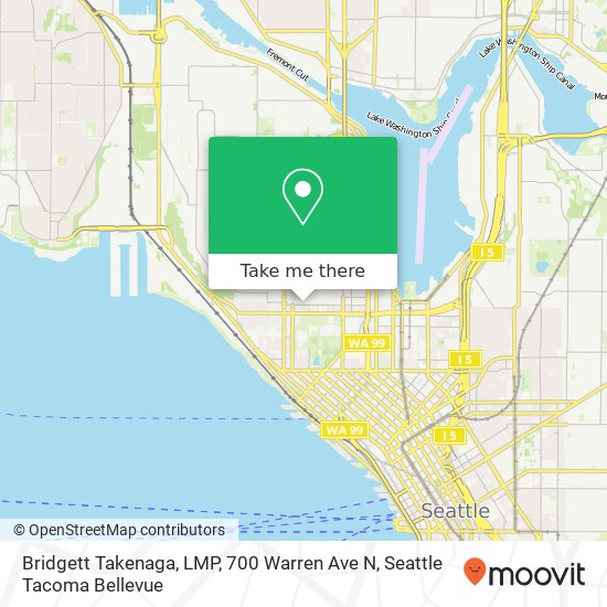 Mapa de Bridgett Takenaga, LMP, 700 Warren Ave N
