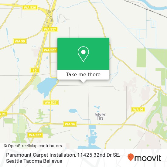Mapa de Paramount Carpet Installation, 11425 32nd Dr SE
