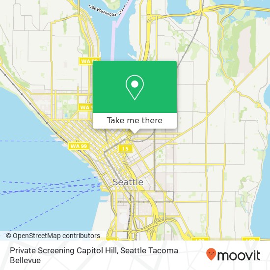 Mapa de Private Screening Capitol Hill