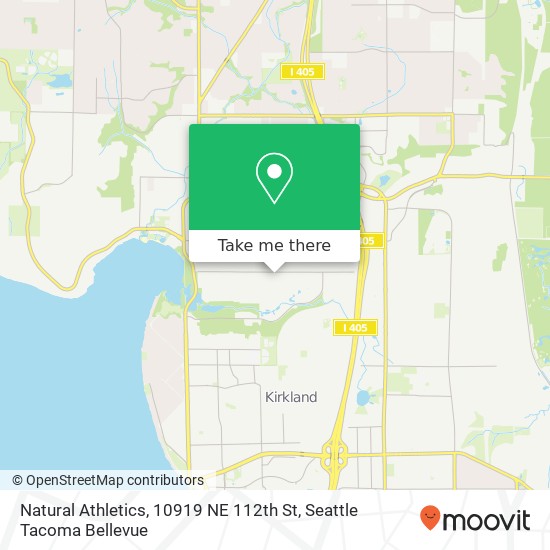 Mapa de Natural Athletics, 10919 NE 112th St