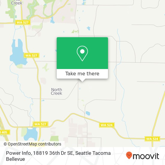 Mapa de Power Info, 18819 36th Dr SE