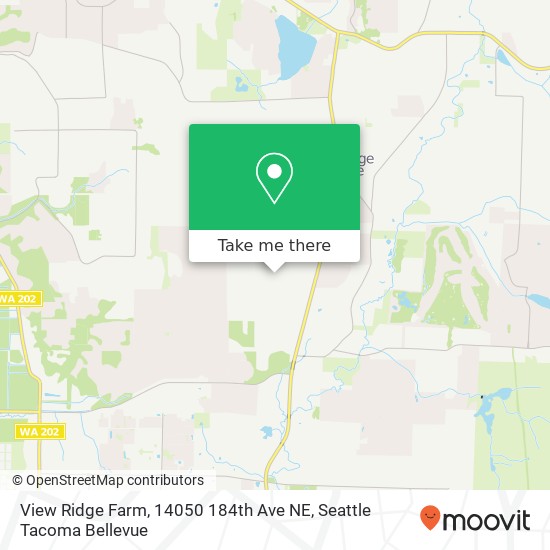 Mapa de View Ridge Farm, 14050 184th Ave NE