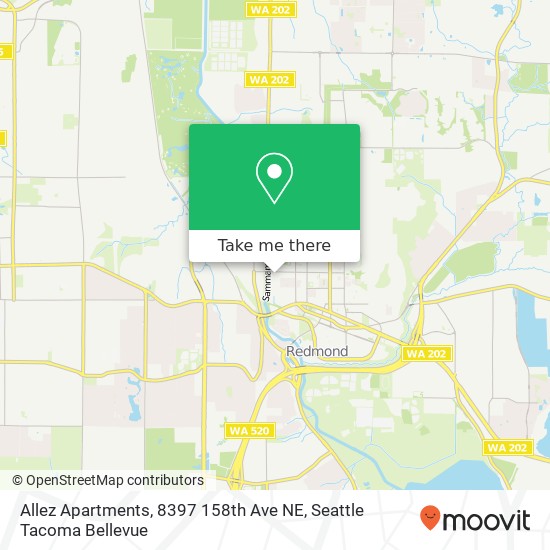 Allez Apartments, 8397 158th Ave NE map