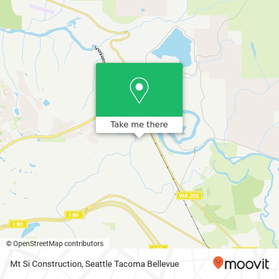 Mt Si Construction map