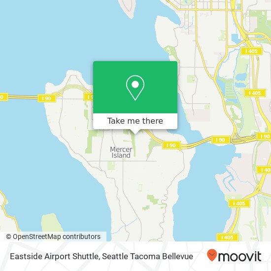 Mapa de Eastside Airport Shuttle