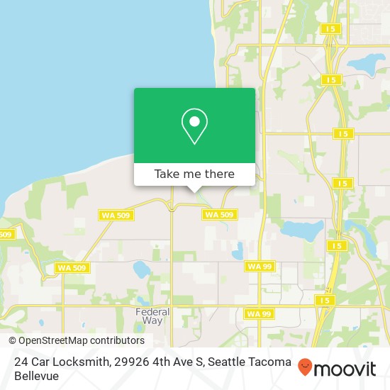 Mapa de 24 Car Locksmith, 29926 4th Ave S