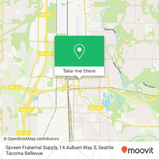Mapa de Spreen Fraternal Supply, 14 Auburn Way S