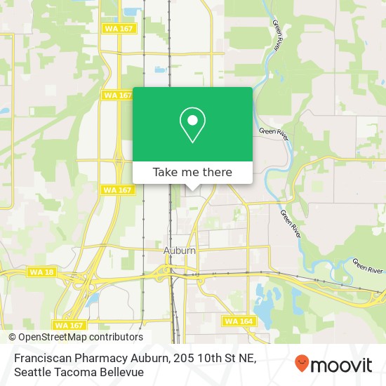 Franciscan Pharmacy Auburn, 205 10th St NE map