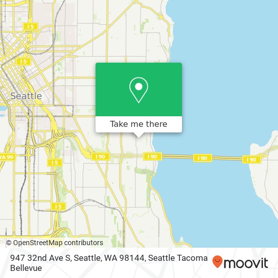 Mapa de 947 32nd Ave S, Seattle, WA 98144
