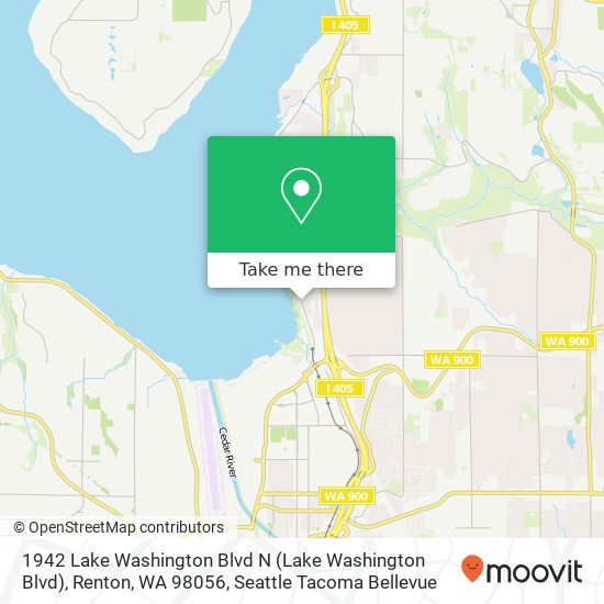 1942 Lake Washington Blvd N (Lake Washington Blvd), Renton, WA 98056 map