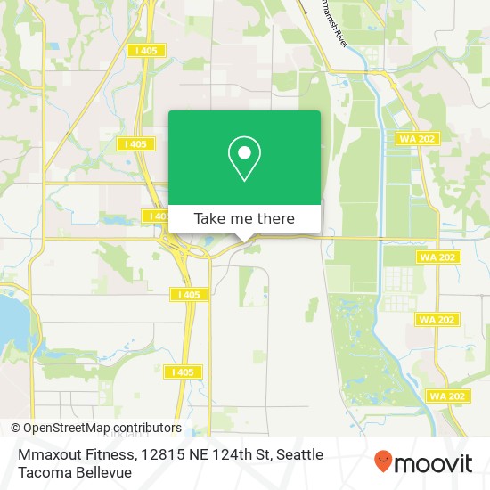 Mapa de Mmaxout Fitness, 12815 NE 124th St