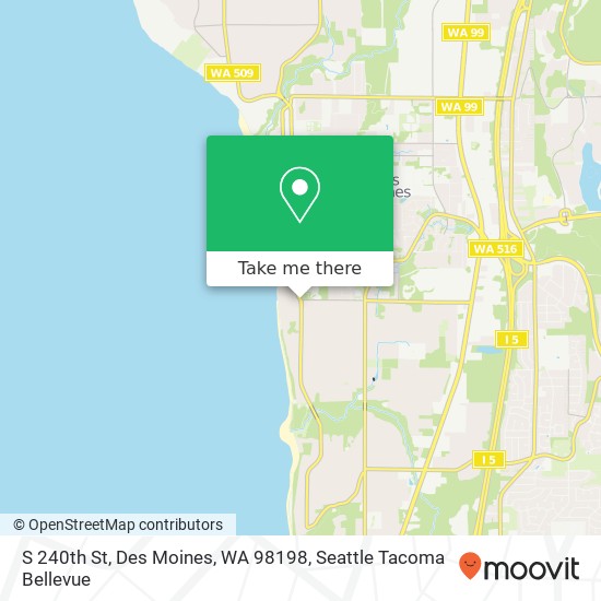 S 240th St, Des Moines, WA 98198 map