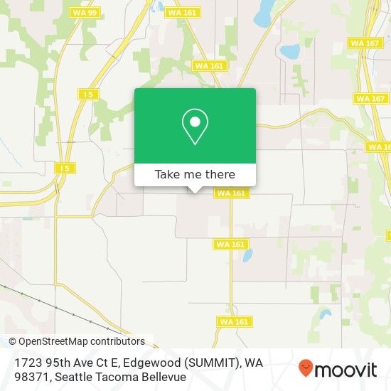Mapa de 1723 95th Ave Ct E, Edgewood (SUMMIT), WA 98371