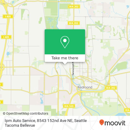 Mapa de Ipm Auto Service, 8543 152nd Ave NE